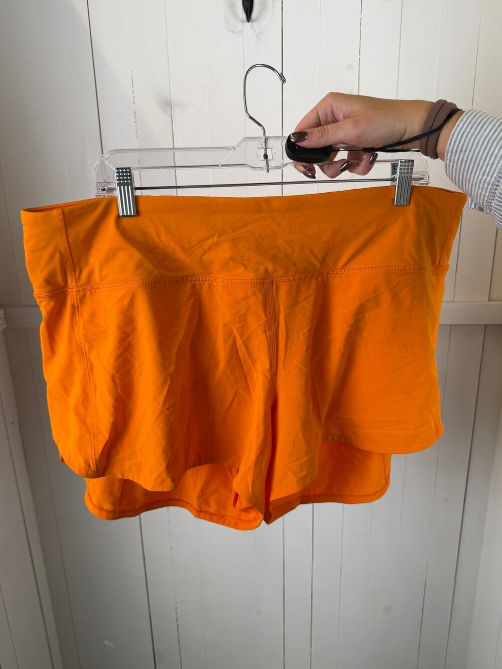 Lululemon Orange Athletic Shorts Size 16 Excellent Condition
